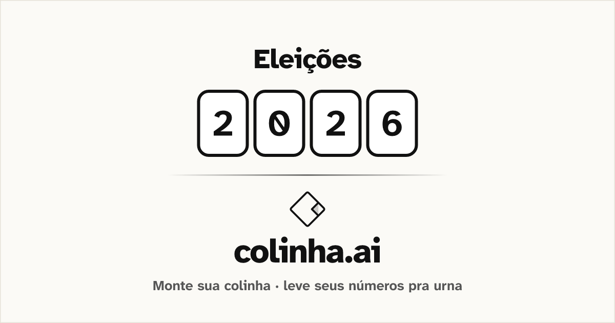 Colinha AI · Sua colinha eleitoral · Eleições 2026